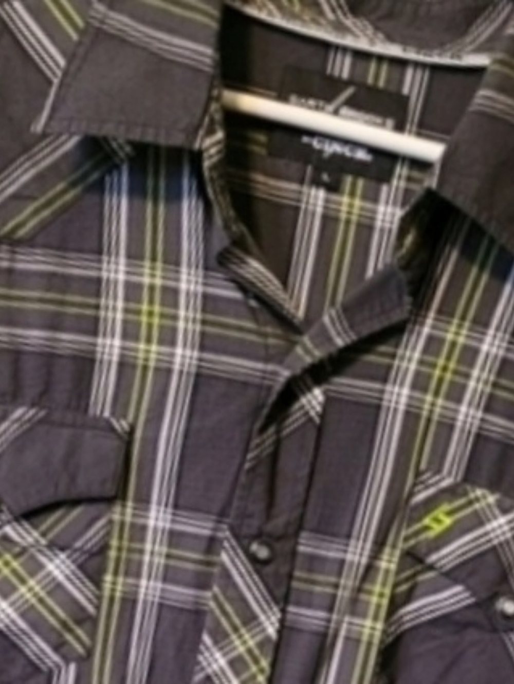 Cinch Men's Plaid Shirt Large Pearl Snaps Western Core Rodeo Garth Brooks